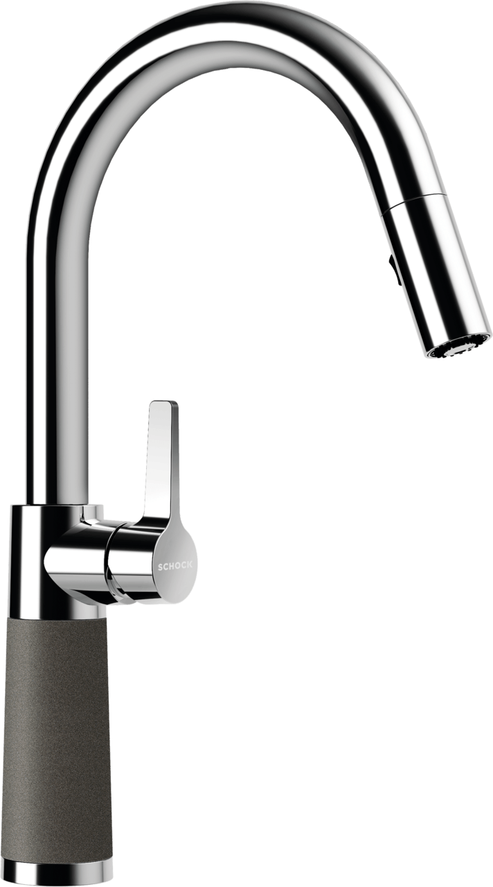СМЕСИТЕЛ SCHOCK SC 520 Pull-out Carbonium (90)