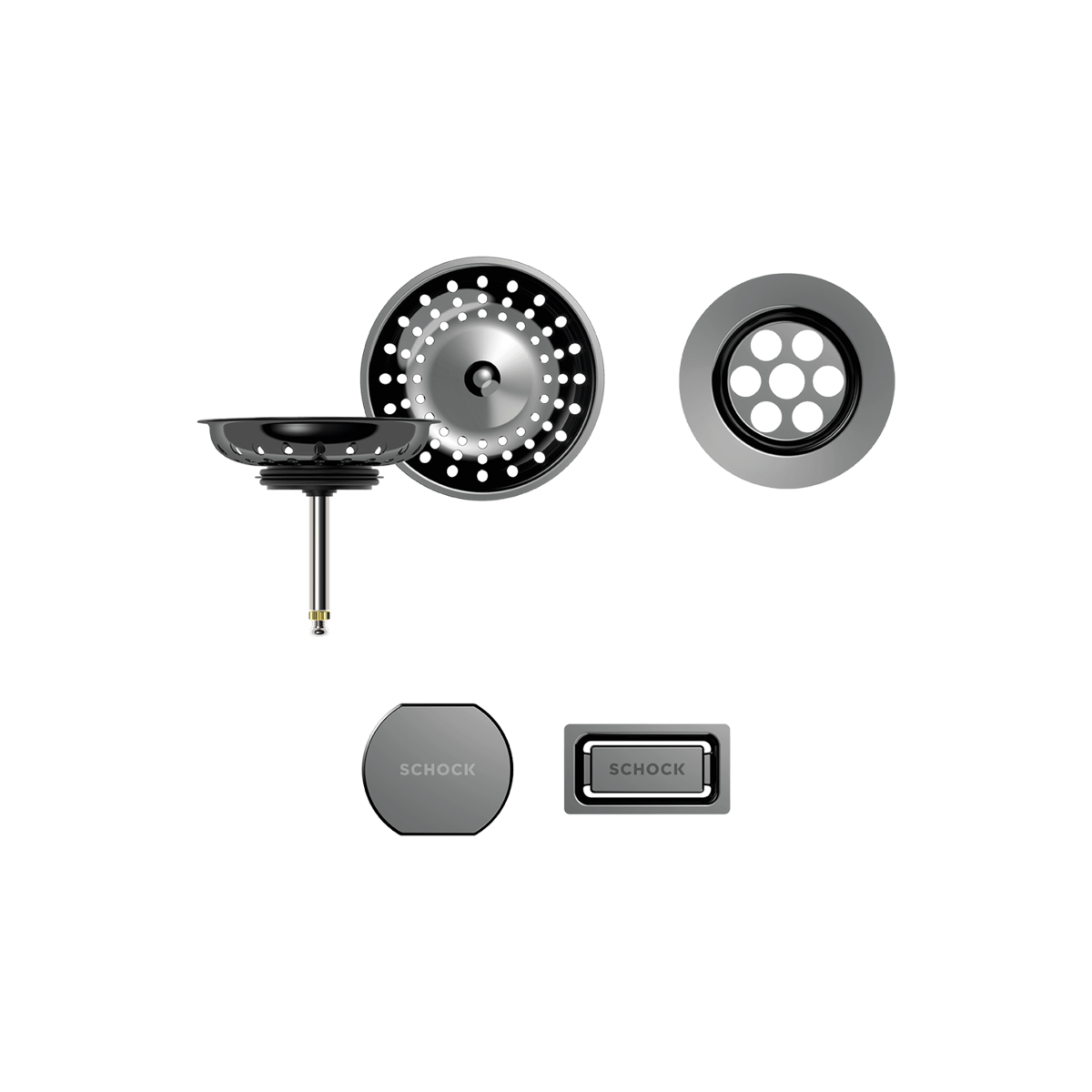 Окомплектовка за сифон SCHOCK Gun Metal