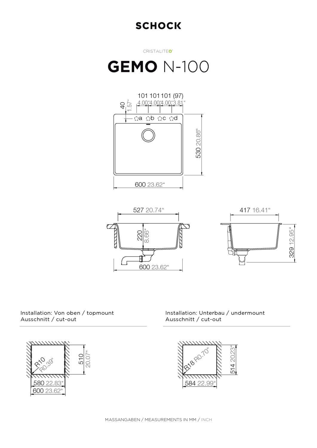 МИВКА SCHOCK GEMO N100