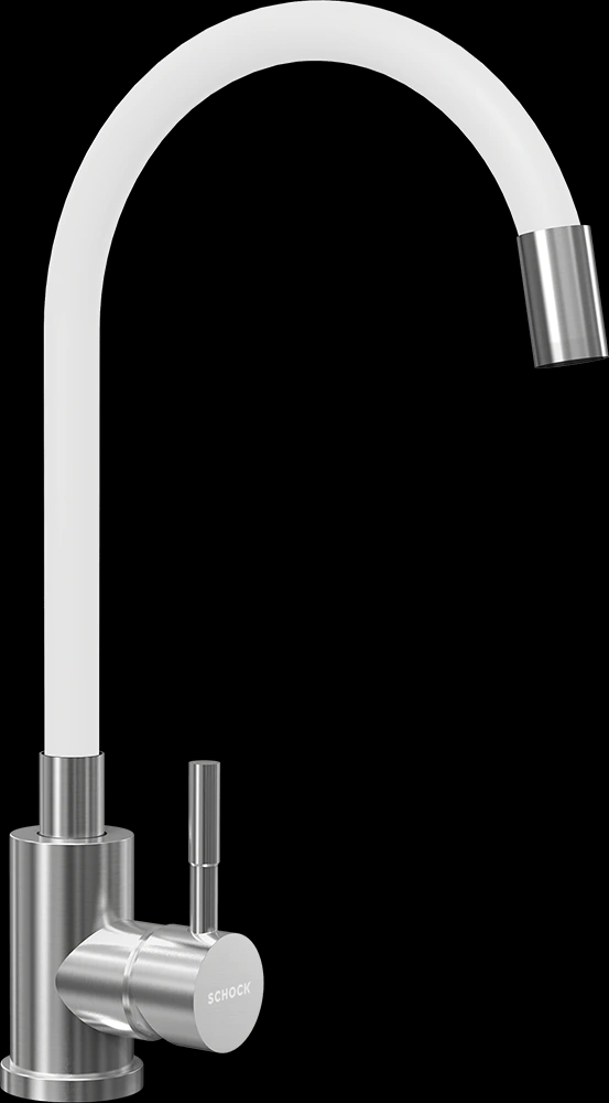 СМЕСИТЕЛ SCHOCK FLORA White