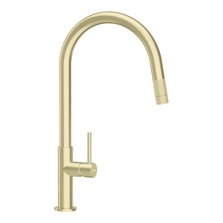 СМЕСИТЕЛ SCHOCK TALIA PULL OUT WHITE GOLD