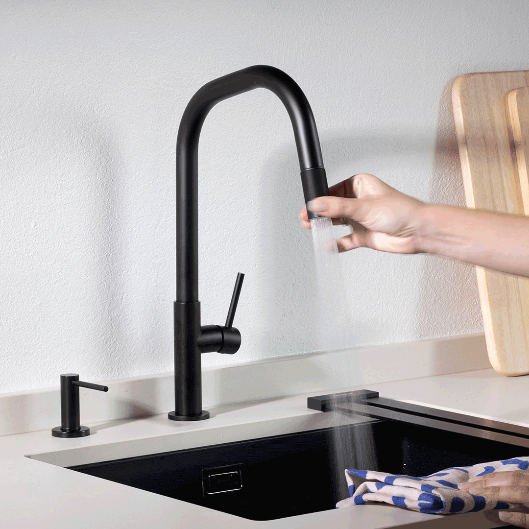 СМЕСИТЕЛ SCHOCK TALINOS PULL OUT BLACK