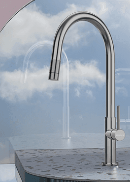 СМЕСИТЕЛ SCHOCK TALIA PULL OUT INOX